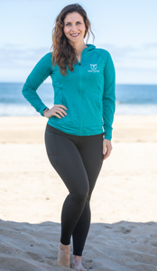 Michelle Teal Sustainable Zip up