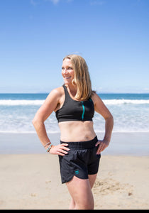 DROP IT LIKE IT'S HOT!! July Challenge Sassy Susan Black Running Shorts