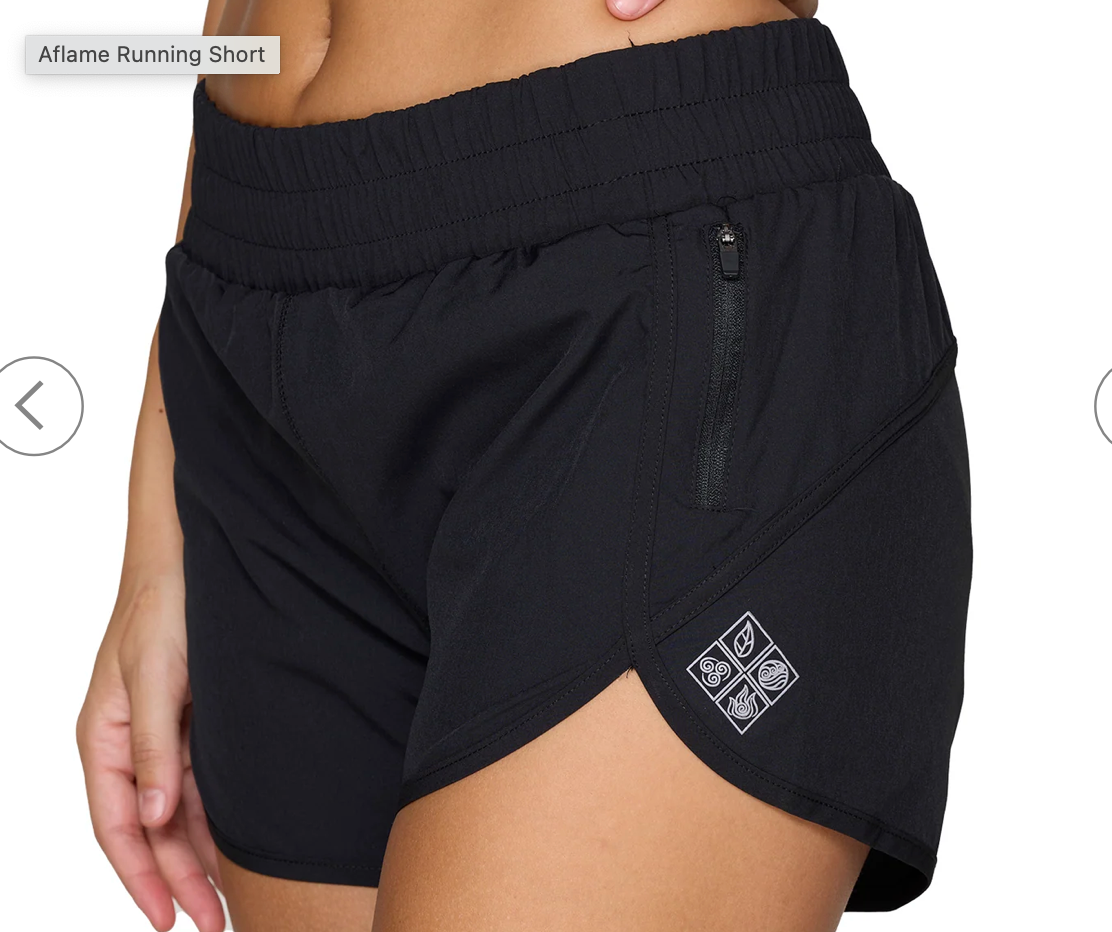 DROP IT LIKE IT'S HOT!! July Challenge Sassy Susan Black Running Shorts