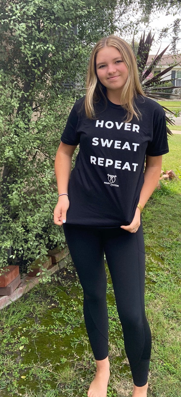 "HOVER SWEAT REPEAT" T-SHIRT